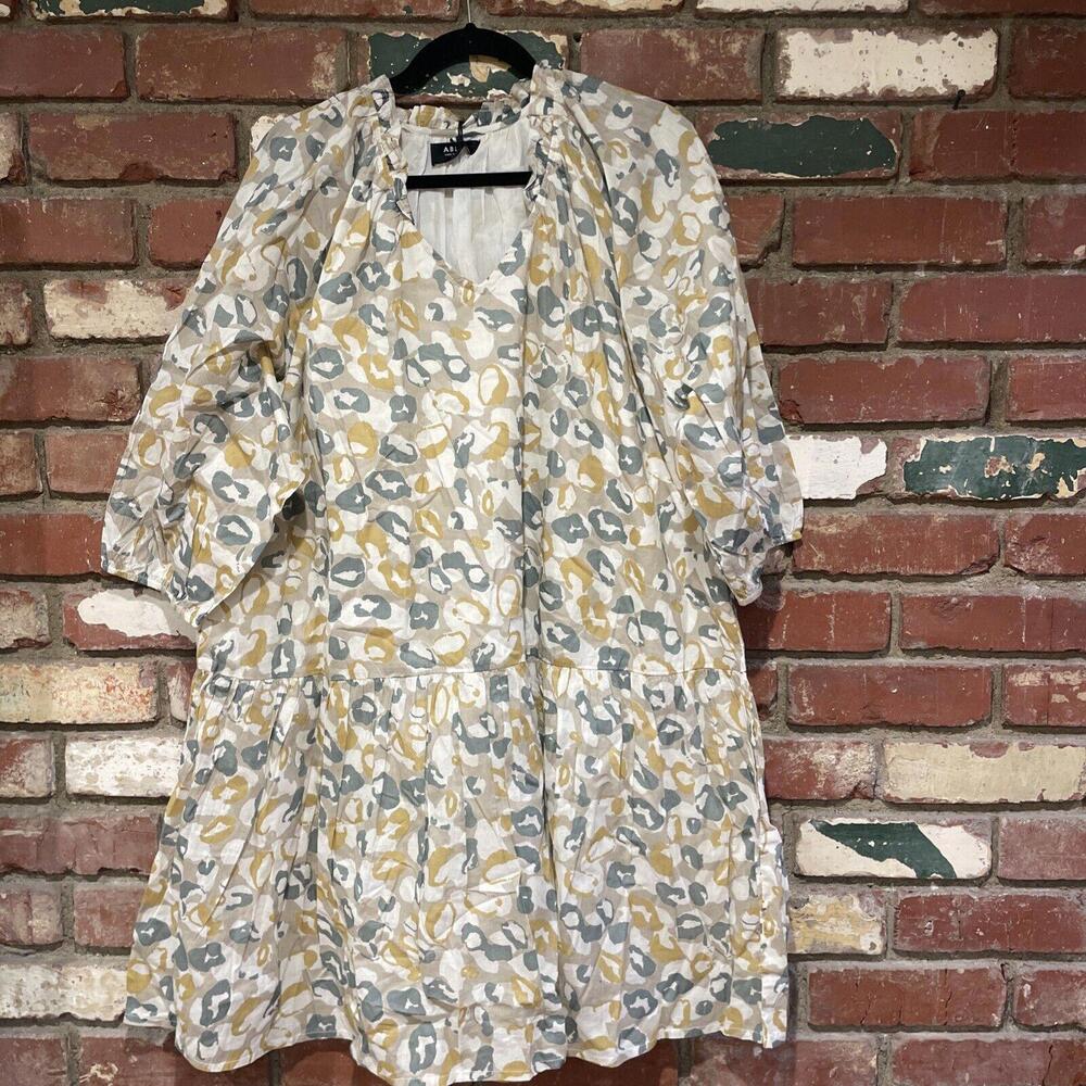 ABLE Hannah Raglan Flounce Floral 100% Cotton Dress   NWT $150 msrp - Picture 4 of 9